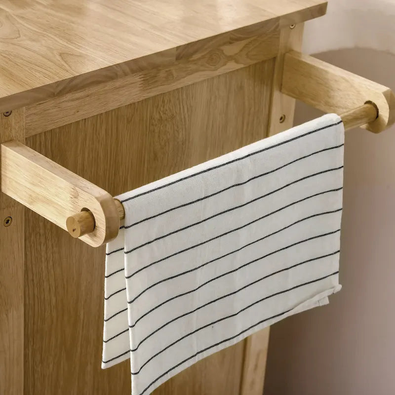 Îlot de cuisine sur roulettes (tabourets non compris)
