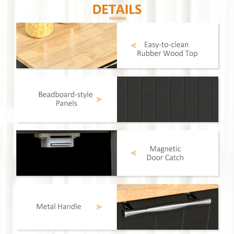 41 îlots de cuisine roulants modernes sur roulettes (tabourets non inclus)