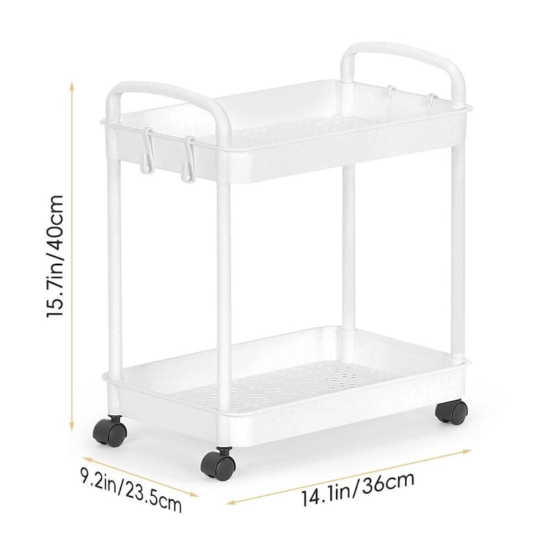 Chariot de rangement, Organisateur d'étagère mobile, Organisateur de rangement multifonctionnel et mobile