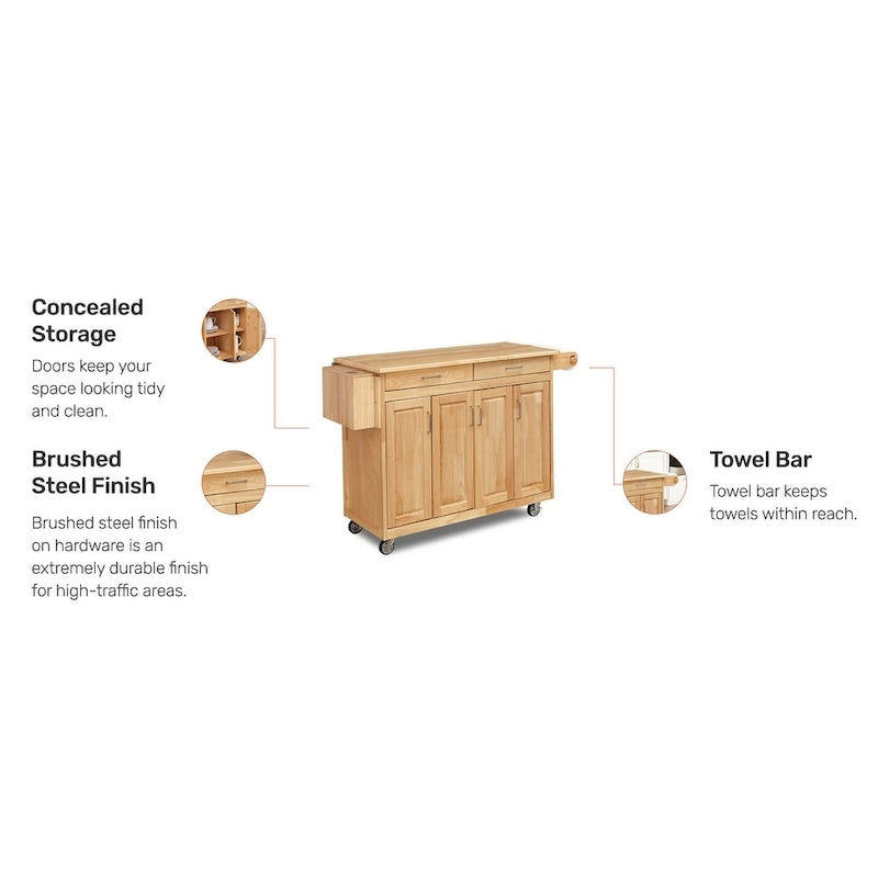 Chariot de cuisine General Line en bois marron - N/A