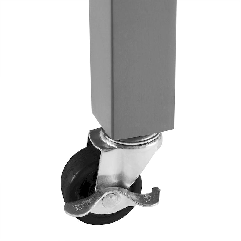 Îlot/Chariot de cuisine avec plateau en acier inoxydable - 37H x 42L x 20P