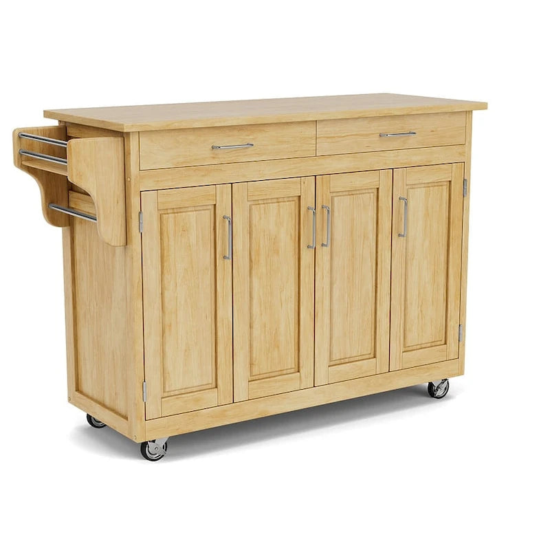 Desserte de cuisine Create-a-Cart marron