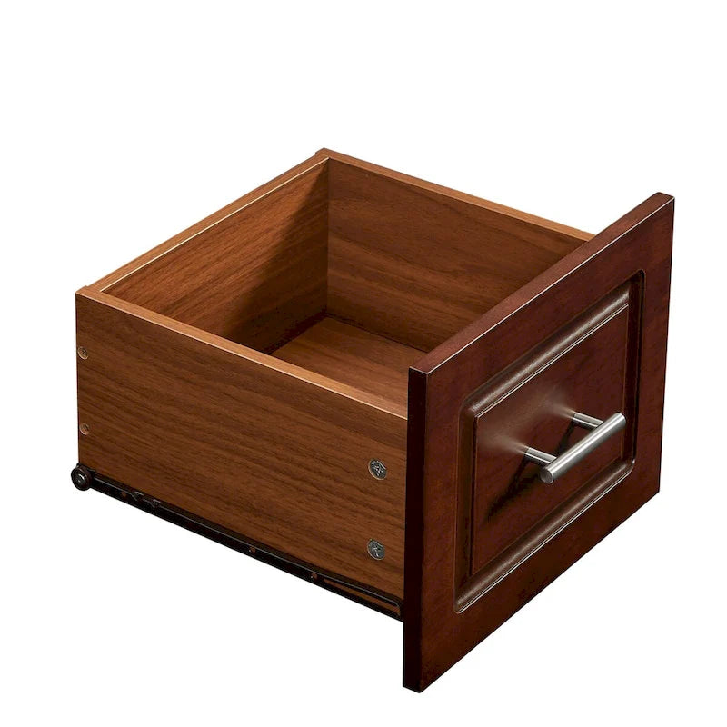 Chariot îlot de cuisine mobile avec 2 tiroirs